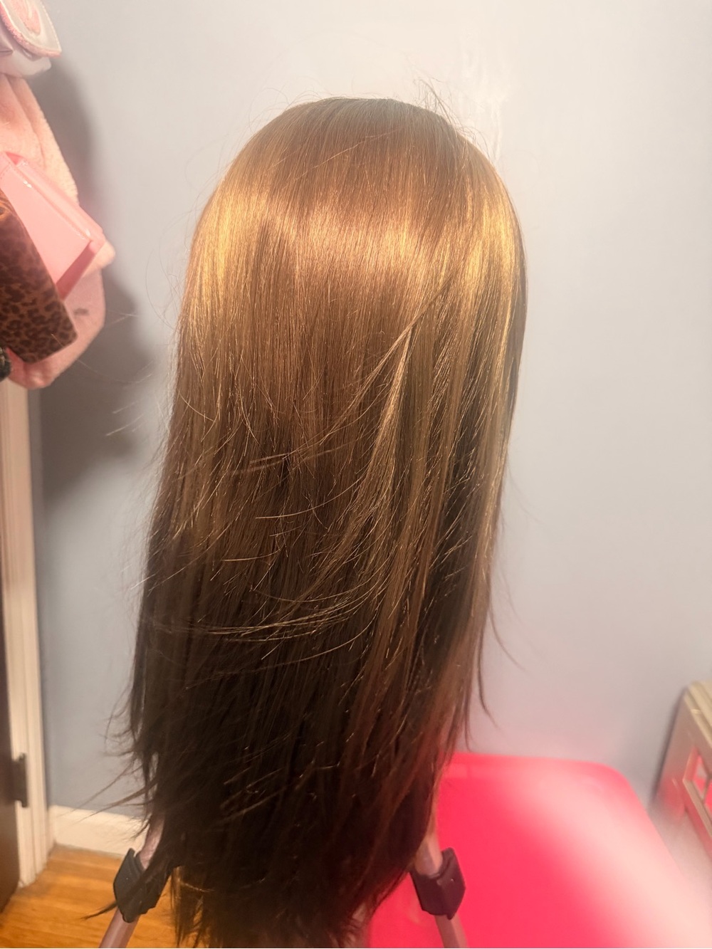 Women brown synthetic wig 13x6